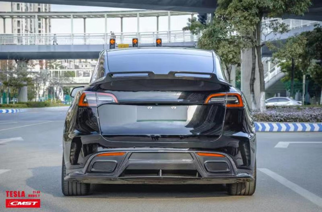 CMST Tuning 2018-2023 Tesla Model Y Carbon Fiber Rear Diffuser - Ver.2 -  German Muscle