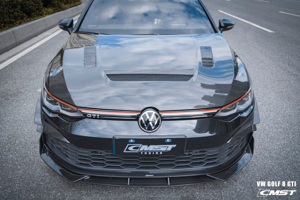 Rysten Design Carbon Motorabdeckung für VW Golf 8 MK8 GTI/R
