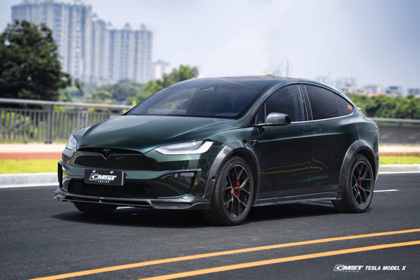 CMST Tuning Carbon Fiber Front Upper Valences for Tesla Model X 2022-ON